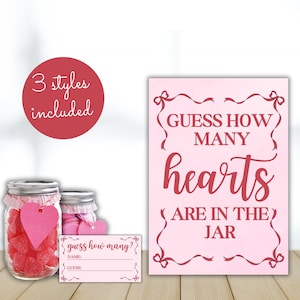 Guess how many, candy guessing game, guess how many game, guessing jar, how many candies, guessing game, candy game, guess how many kisses