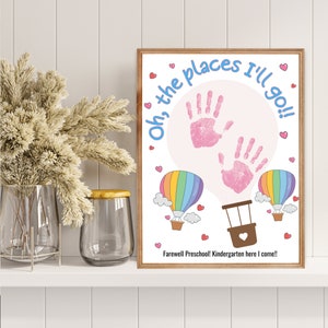 Last Day of School Keepsake, school handprint craft, handprint kit, school keepsake, handprint craft, handprint printable, preschool art