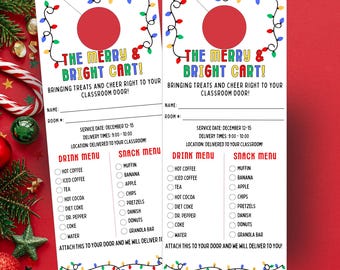 Teacher Appreciation Door Hanger: Editable Room Service Template (Digital Download)