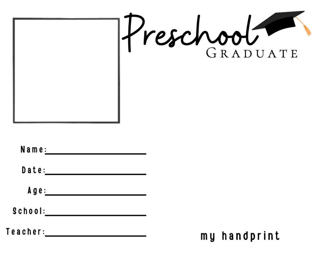 Preschool Graduation Keepsake Graduation Keepsake Preschool - Etsy Canada