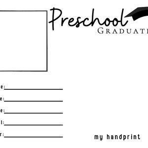Preschool Graduation Keepsake Graduation Keepsake Preschool - Etsy Canada
