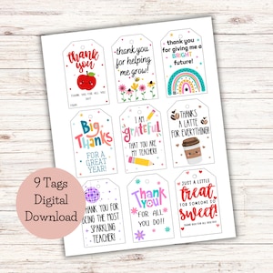 Gift card tag bundle, bulk gift tags, printable gift tags, teacher gift tags, appreciation gift tag, appreciation tag, teacher appreciation