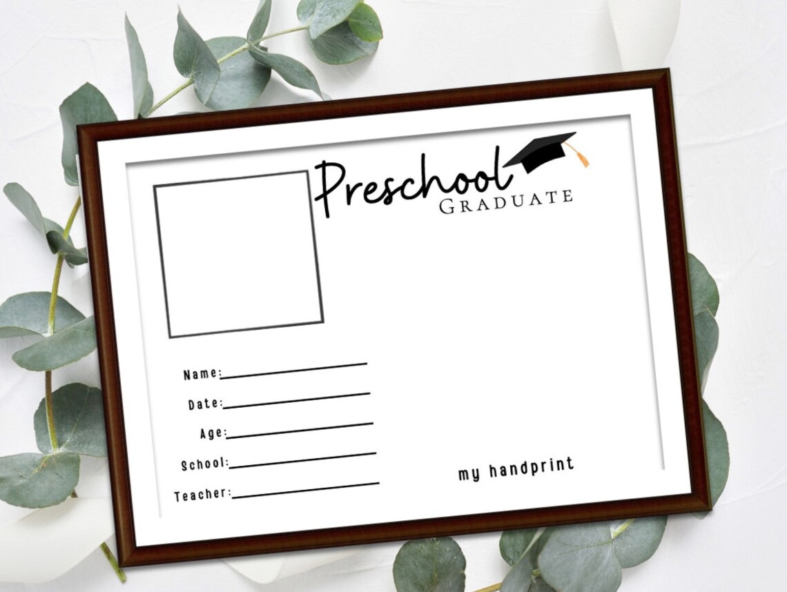 Preschool Graduation Keepsake Graduation Keepsake Preschool - Etsy Canada