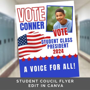 Student council, class president, campaign flyer, student government, high school, homecoming posters, homecoming flyer, campaign poster