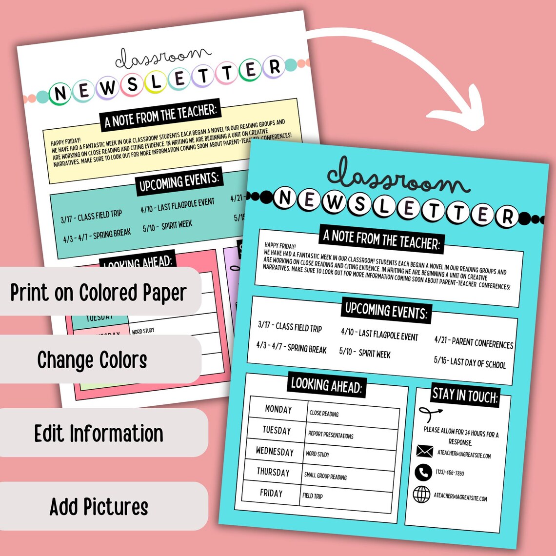 Editable Meet the Teacher Template Bundle: Canva Open House (digital ...
