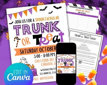 Volante de Halloween: plantilla editable de Canva