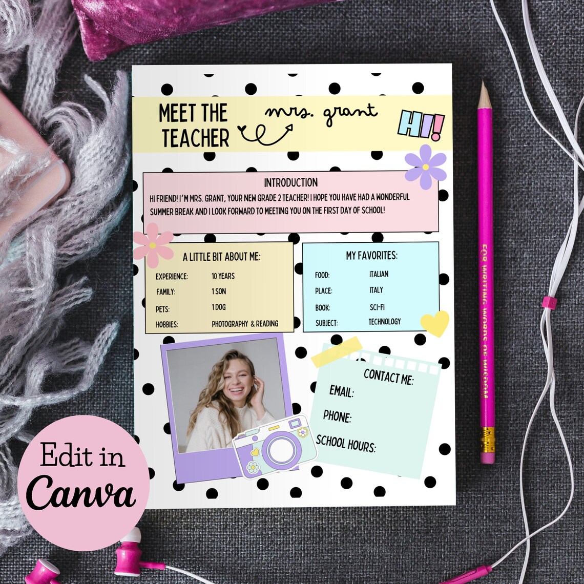 Meet the Teacher Template Bundle: Editable Open House Forms (canva) - Etsy
