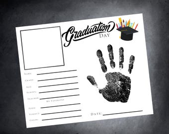 Graduation Day Handprint Craft: School Keepsake (Printable)