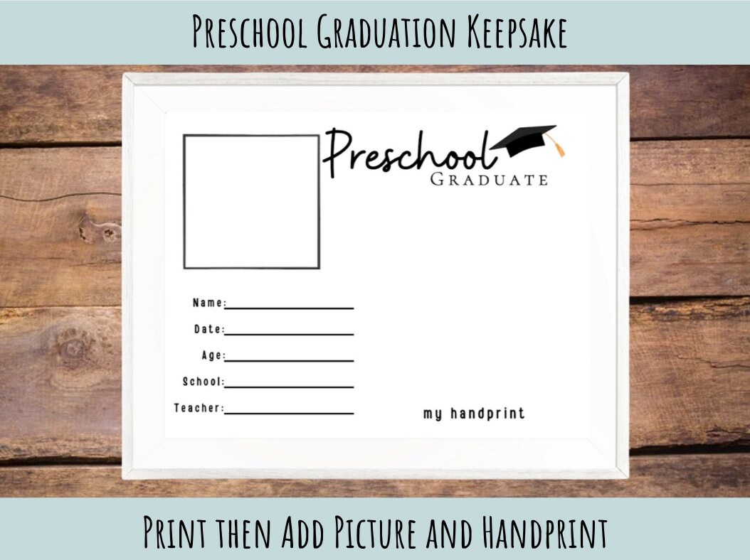 Preschool Graduation Keepsake Graduation Keepsake Preschool - Etsy Canada