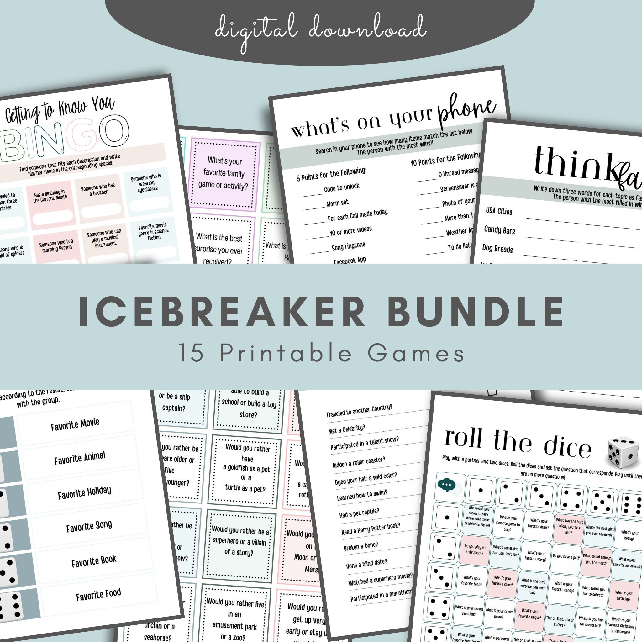 Icebreaker, Ice Breaker for Meetings, Fun Icebreakers, Group