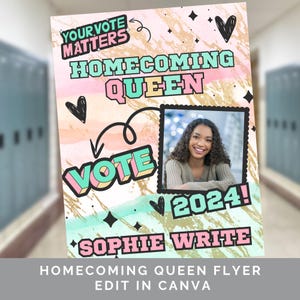 homecoming flyer, homecoming campaign, campaign flyer, prom flyer, homecoming, flyer template, home coming flyer, canva flyer, voting flyer