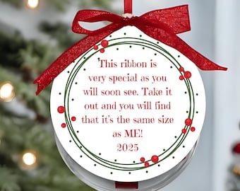 Ribbon, Same Size As Me,Ribbon Ornament,Height Ornament Tag, Ornament Tag This Ribbon, Ornament Tag, Height tag, Ornament Tag Printable
