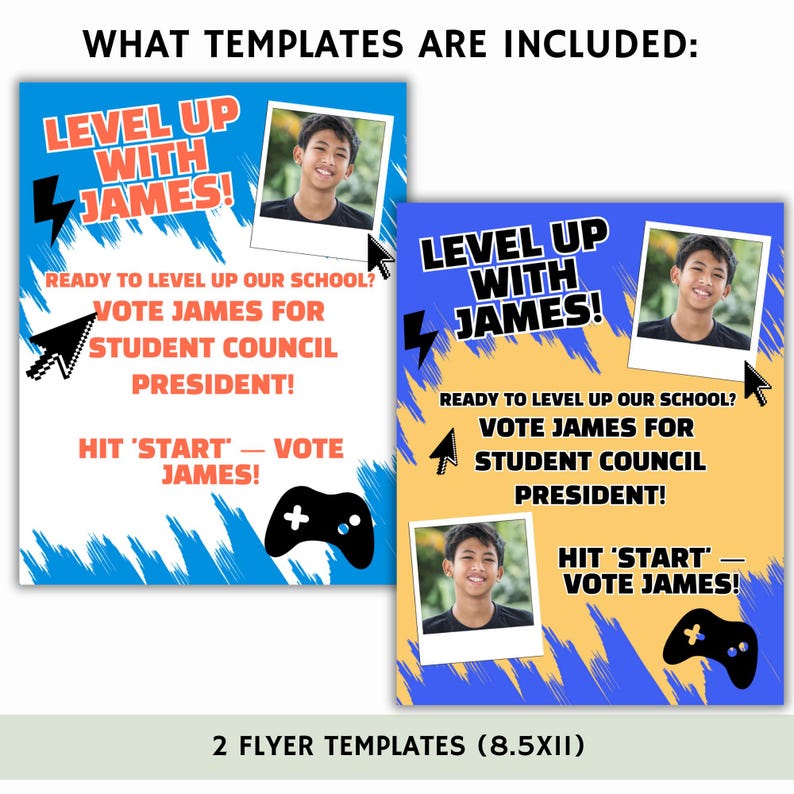 Student Council Campaign Flyer Template: Editable School Election ...