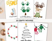Christmas Handprint Crafts: Holiday Keepsake Templates (PDF Download)