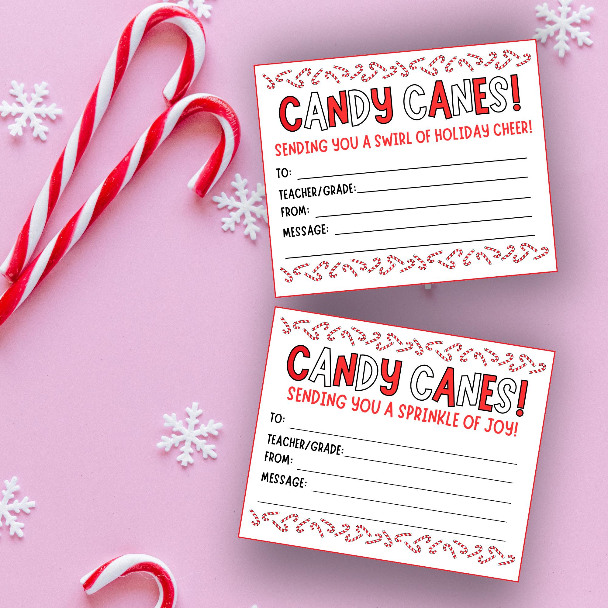 Candy Gram, Candy Cane Gram, Candy Cane Gram, Pto, Candy Gram Template ...