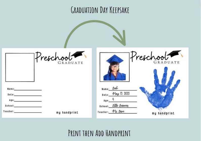 Preschool Graduation Keepsake, Graduation Keepsake, Preschool