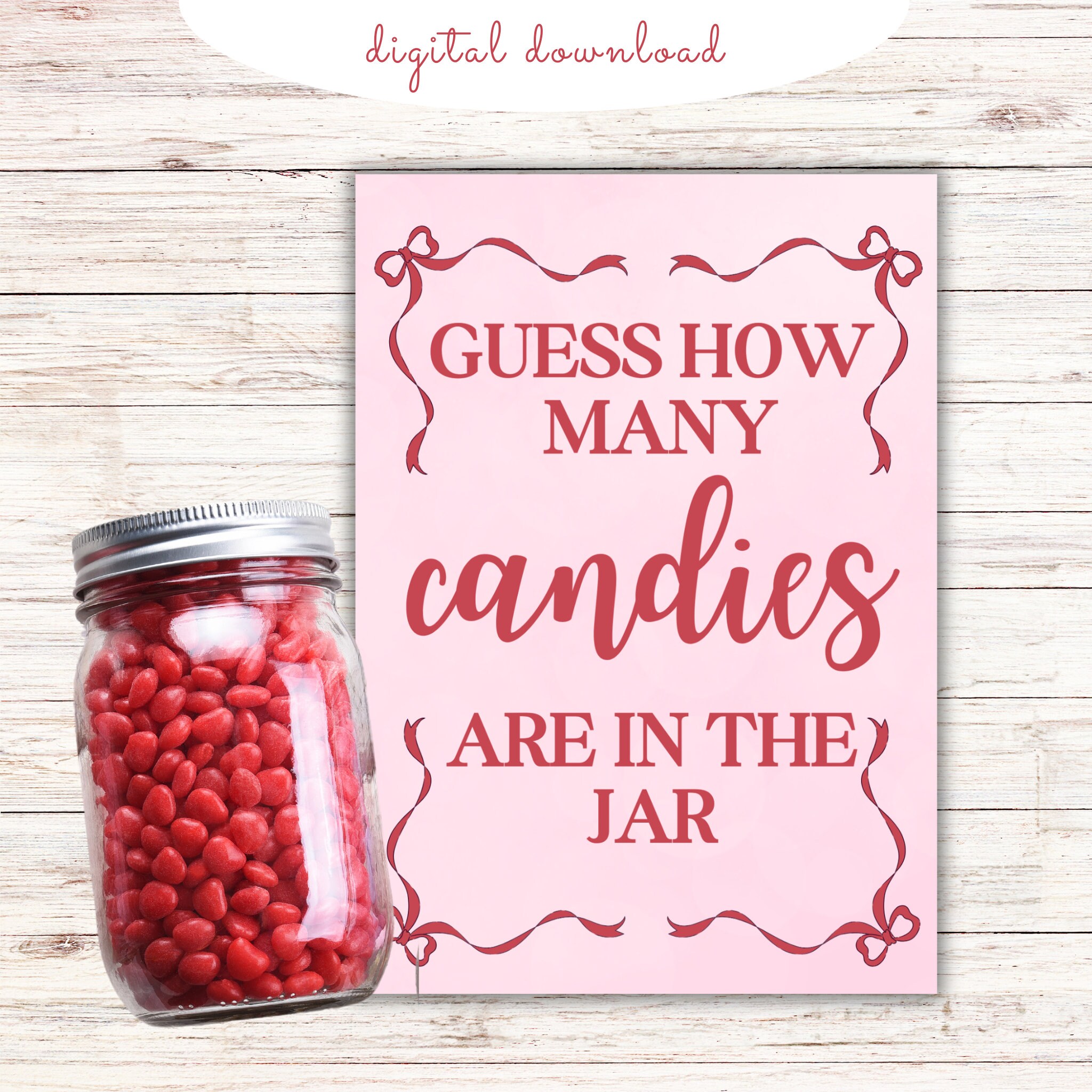 Guess How Many Candy Guessing Game Guess How Many Game Guessing Jar