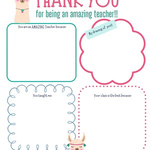 Teacher Appreciation Week Printable Teacher Appreciation - Etsy