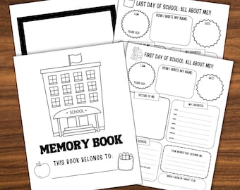 School Memory Book: Printable Keepsake Album (PDF)