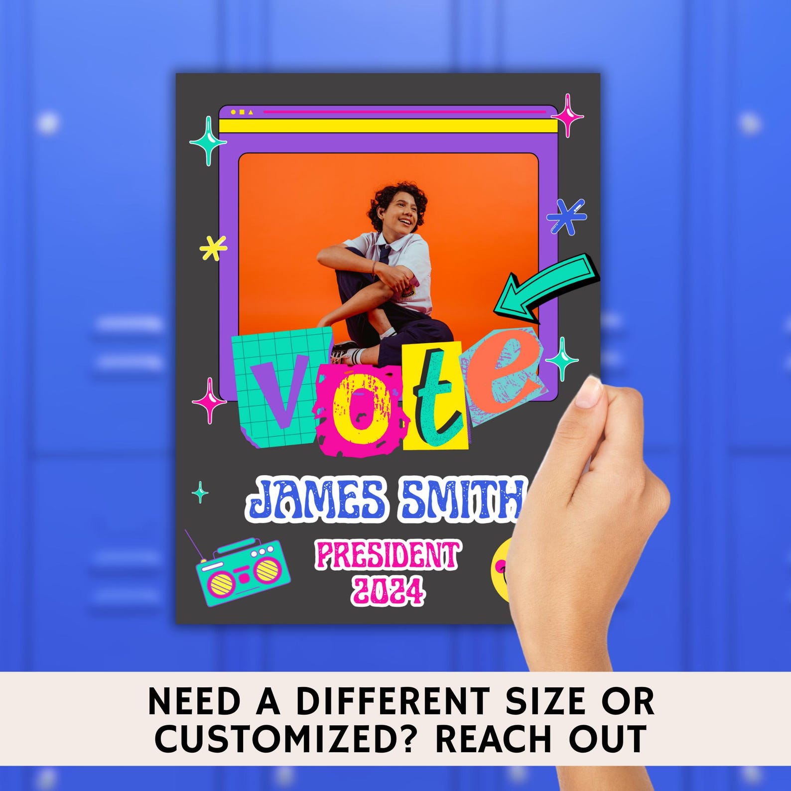 Student Council Campaign Flyer Templates: Editable Voting Posters ...