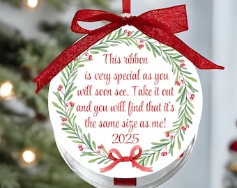 Ribbon, Tag, Same Size As Me, Ribbon Ornament, Height Ornament Tag, Christmas Ornament, Keepsake,Class Keepsake Ornament, Classroom Mom