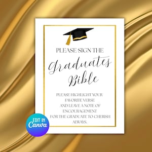 Livre d&#39;or de la bible de remise des diplômes, versets bibliques préférés, signe de livre d&#39;or, signe de verset de la bible, remise des diplômes de livre d&#39;or, signe de livre d&#39;or, remise des diplômes