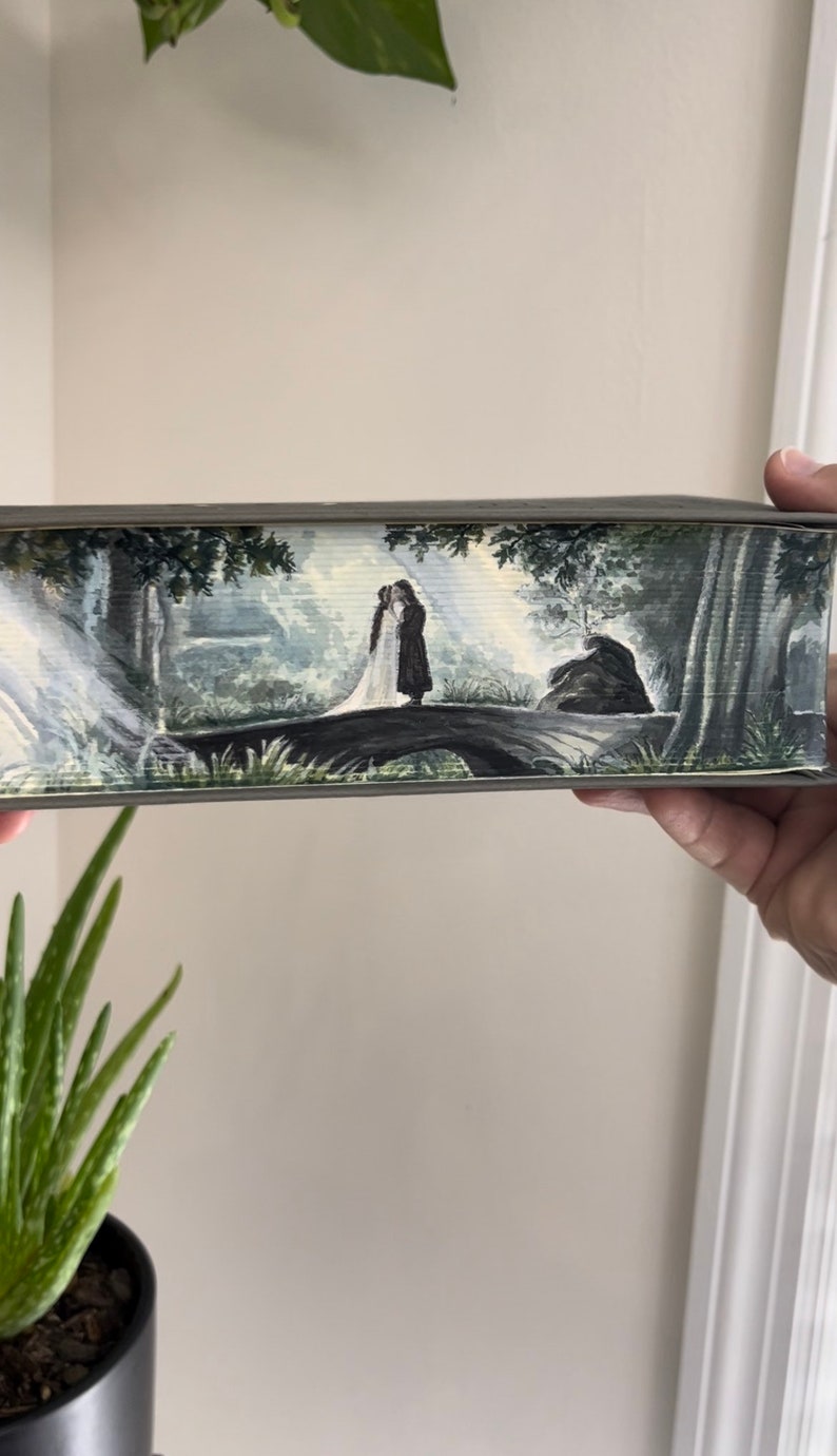 Fore Edge Book Painting Custom Foreedge Painting Custom Gift for Book