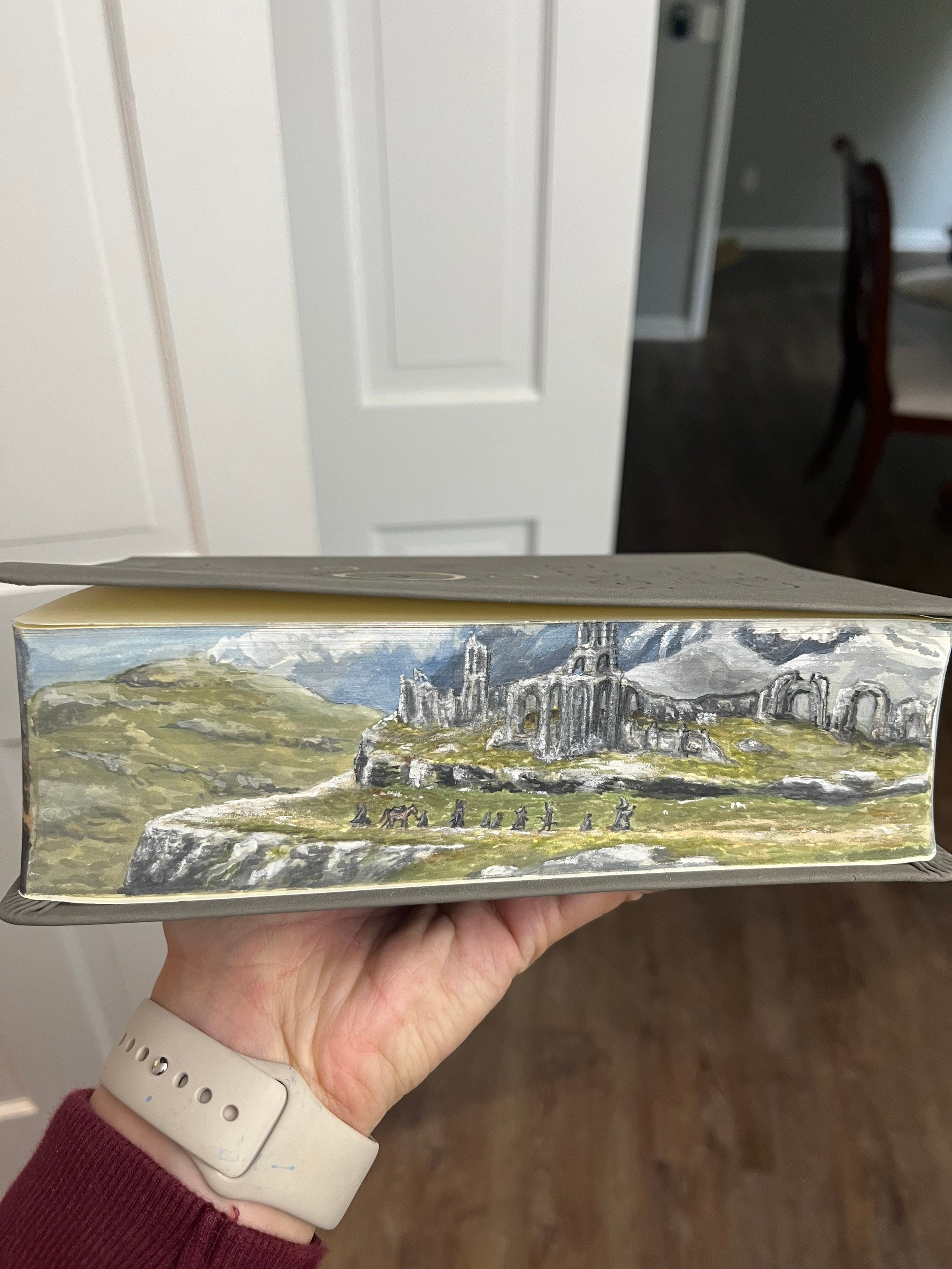 Fore Edge Book Painting Custom Foreedge Painting Custom Gift for Book Lover Etsy