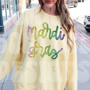 Glitter Mardi Gras Png, Sparkly Mardi Gras Png, Hand Lettered Mardi Gras Png, Faux Sequin Mardi Gras Png, Faux Tinsil Mardi Gras Png