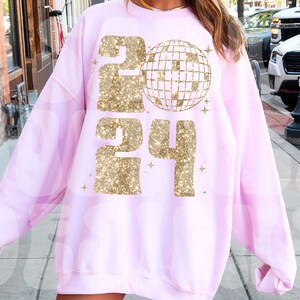 Glitter New Years Png, Sequin New Year Png, New Years Png, New Years Eve Png, New years 2024 Png, Disco Ball 2024 Png, Happy New Year Png