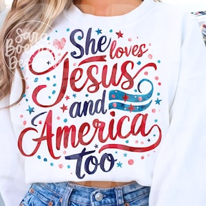 Sie liebt auch Jesus und Amerika