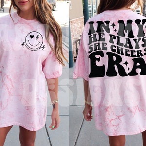 In My He Plays She Cheers Era, Cheer Mom Svg, Cheer Svg, Football Mom Era Svg, Cheer Mom Shirt, Cheerleader Svg, Cheerleading Svg, Cheer Svg
