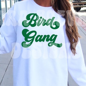 Bird Gang SVG, Bird Gang PNG, Vintage Bird Gang, Filadélfia, Eagles svg, Retro Eagles, Kelly Green Bird Gang, Wavy Bird Gang, Arquivo Cricut