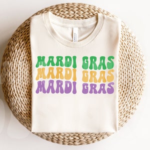 Mardi Gras Svg, Mardi Gras Png, Fat Tuesday Svg, Mardi Gras Carnival Svg, Mardi Gras Sayings Svg, Wavy Stacked, Silhouette Cricut Cut File