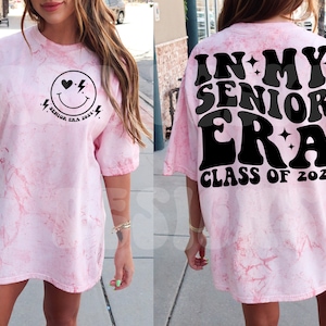 In My Senior Era, Senior 2024 Svg, Class of 2024 Svg, Graduation 2024 SVG, High School Shirt Svg, Trendy Svg, Cut File, Sublimation