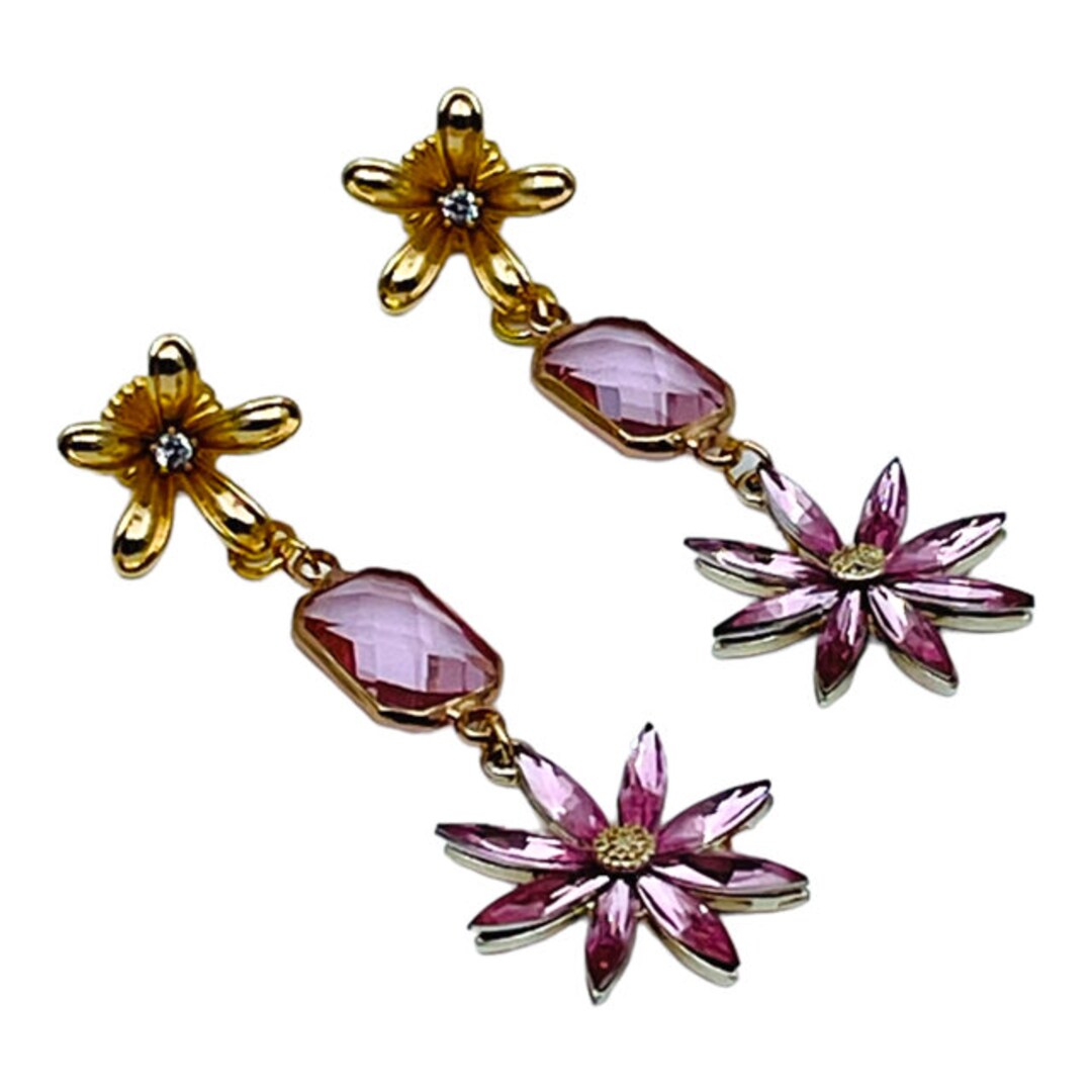 18k Gold Covered Cubic Zirconia Daisy Studs With Genuine Australian ...
