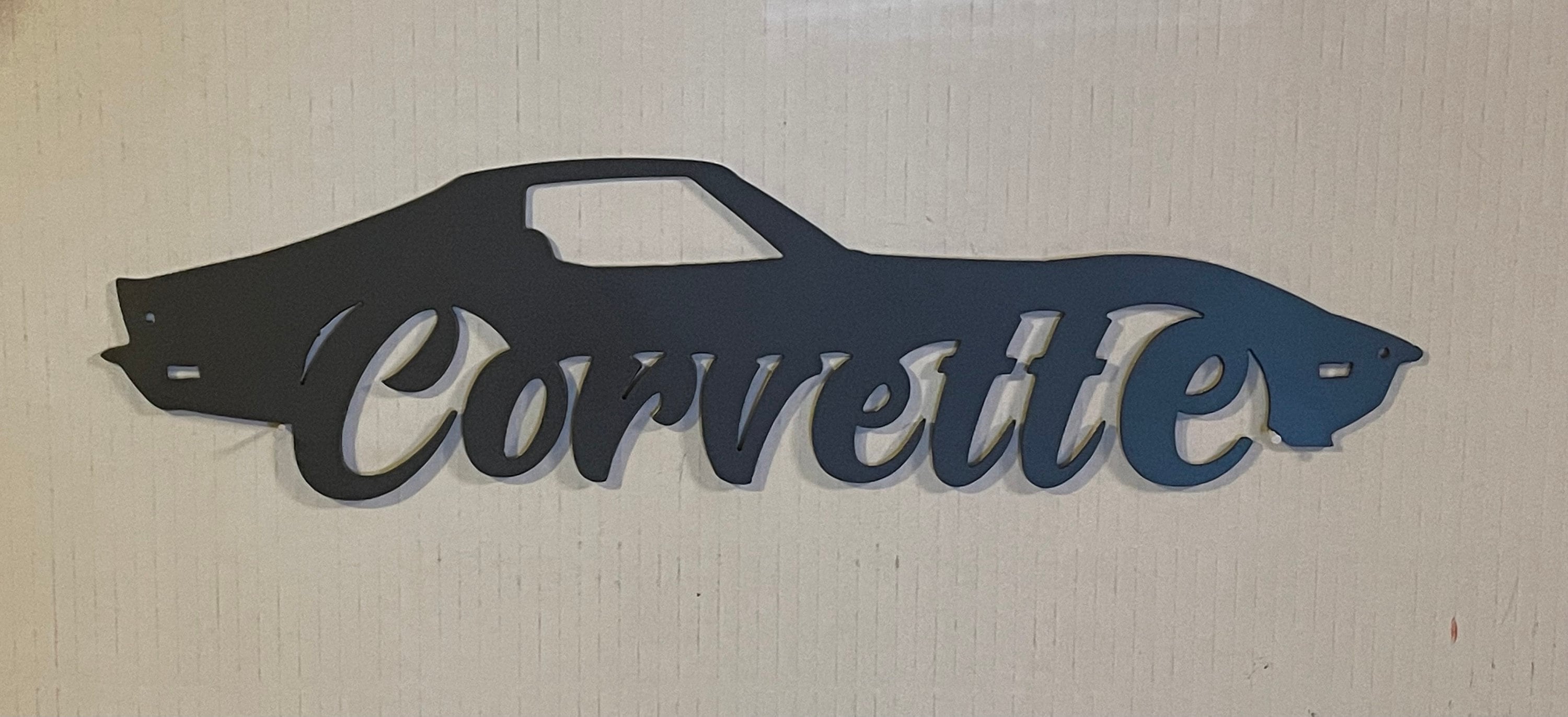 C3 Corvette Metal Wall Art Etsy