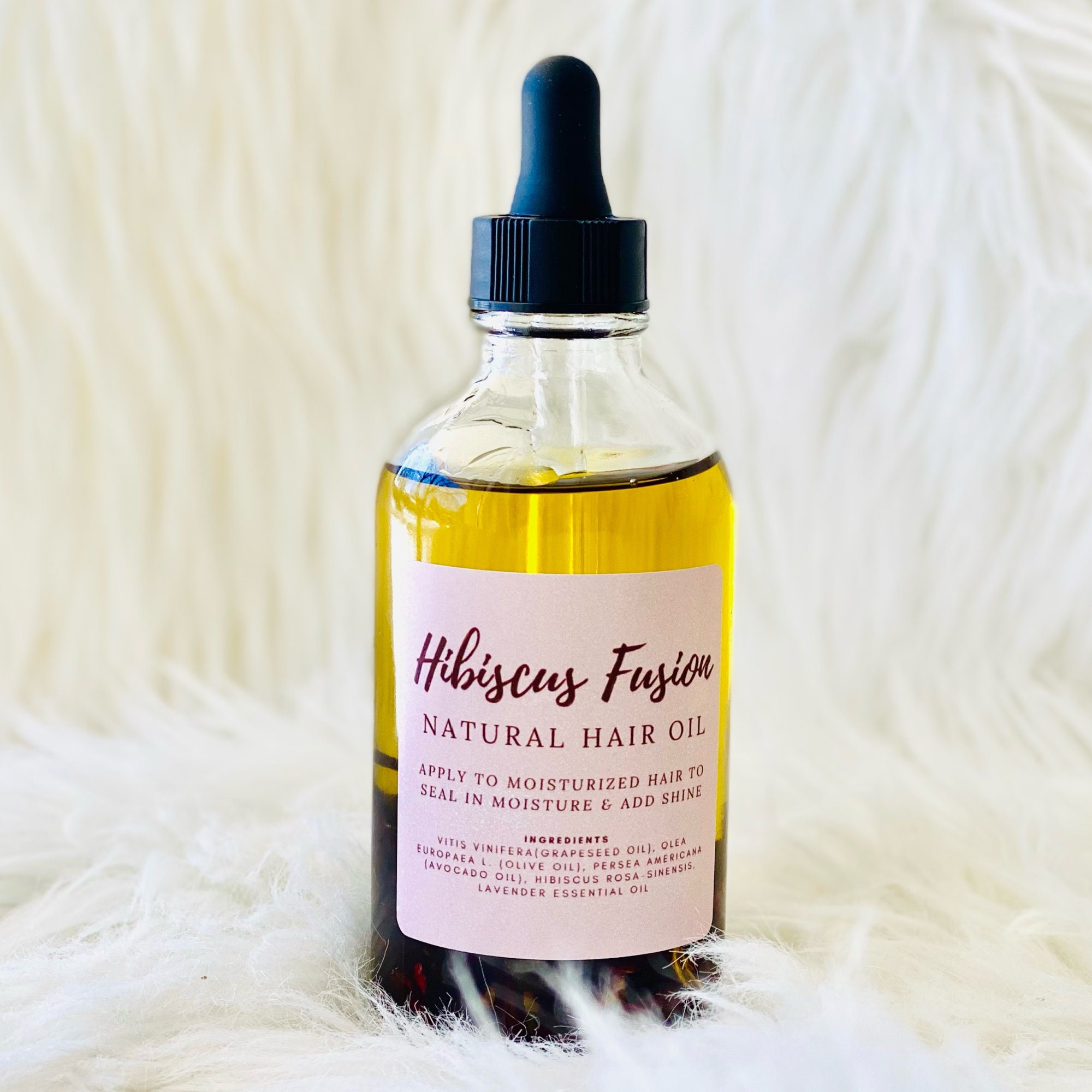 Hibiscus Fusion Hair Oil Lock-in Moisture and Add Shine - Etsy