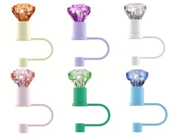 Diamond Straw Topper  | Stanley Straw Cover | Tumbler Accessories | Stanley Accessory | Straw Cap | Straw Topper | Diamond Stanley