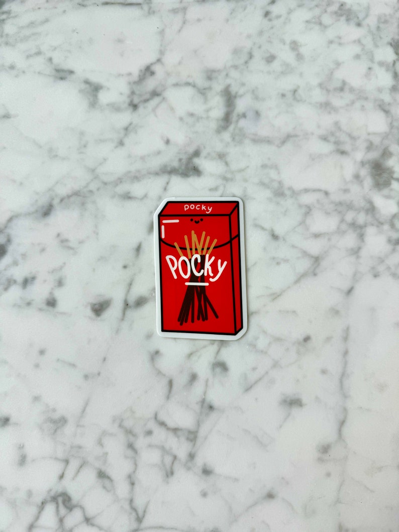 Pocky Sticker Cute Pocky Sticker | Kawaii Cute Waterproof Sticker | Laptop Sticker ...