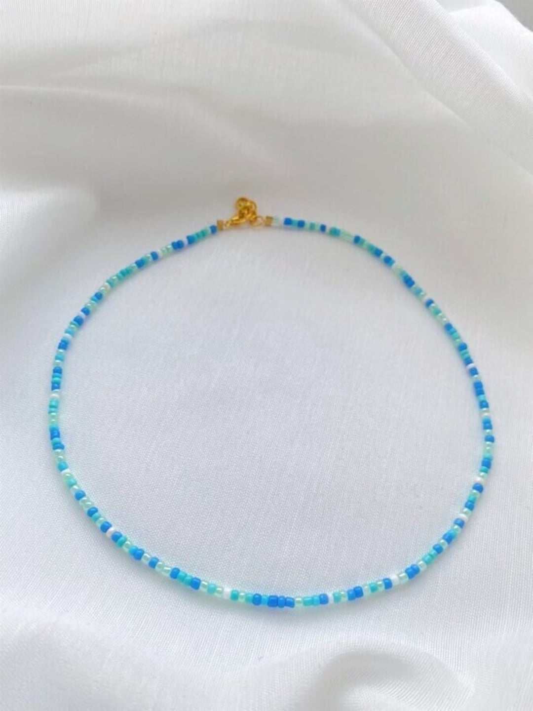 UV Liberty Small Blue Beaded Necklace | Ben-Amun Jewelry