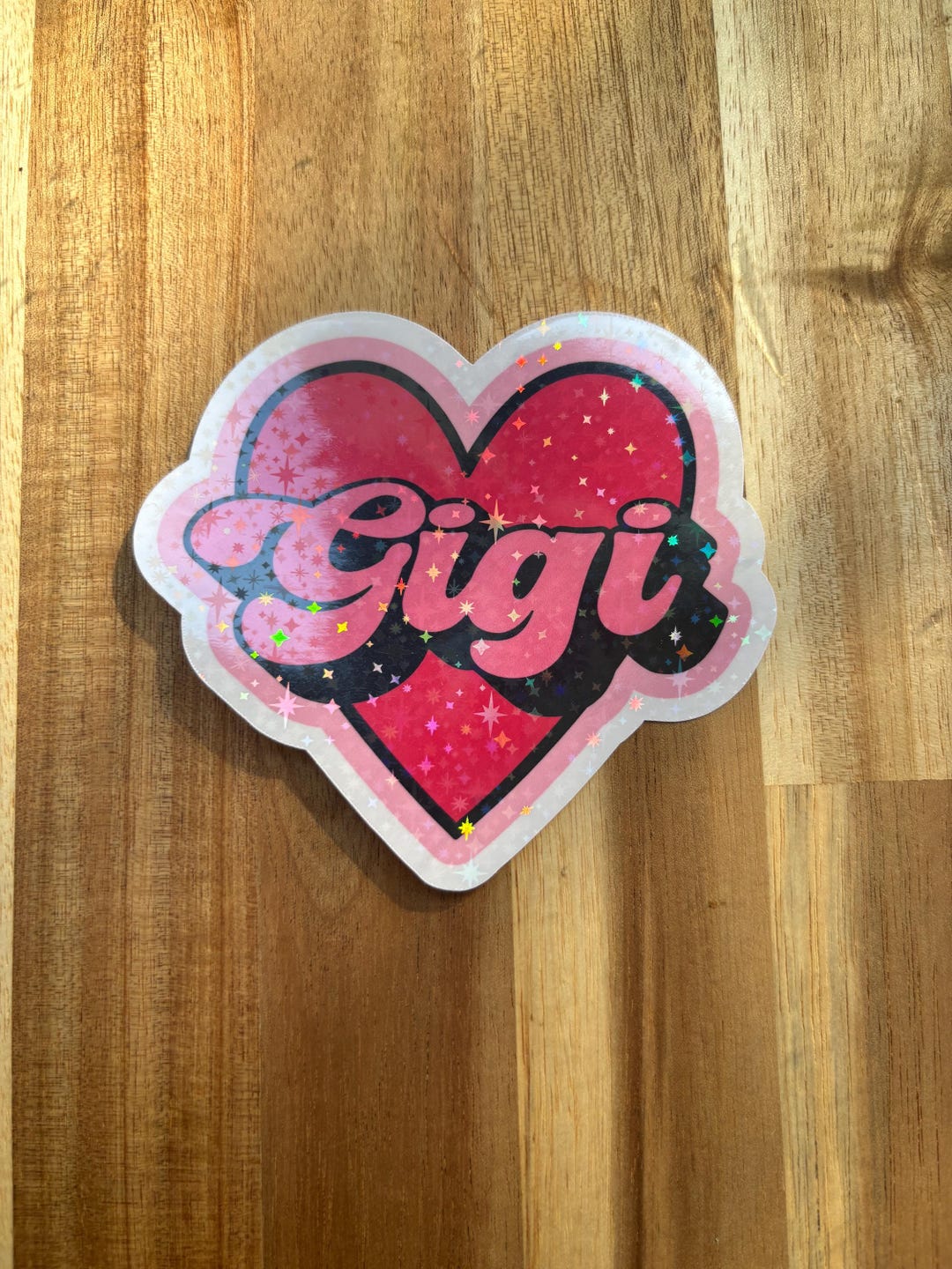 GIGI Holographic Glitter Stickers - Etsy