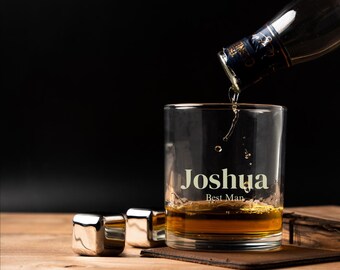 Groomsman 11oz Whiskey Glass | Engraved Old Fashion | Groomsmen Gift Idea | Personalized Groomsman | Best Man Gift | Groomsman Whisky glass