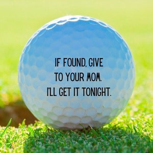 if found give to mom golf ball | Funny golf ball | joe biden golf ball | golf gift for dad | custom golf ball | gag gift golfball |
