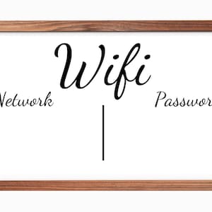 Personalized WIFI sign | wooden wifi sign | Wifi sign | Sign for wifi | customized wifi sign |