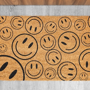 Smiley doormat | funny doormat | welcome matt | Welcome doormat | Groovy mat | welcome doormat | funny mat | Housewarming gift |