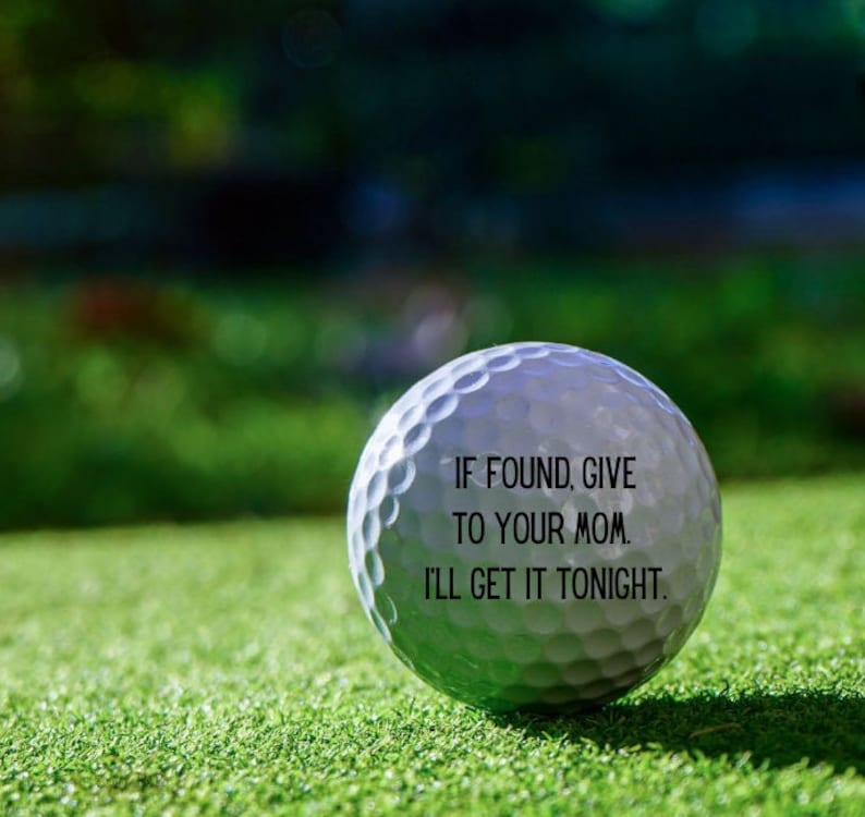 If Found Give to Mom Golf Ball Funny Golf Ball Joe Biden Golf Ball Golf
