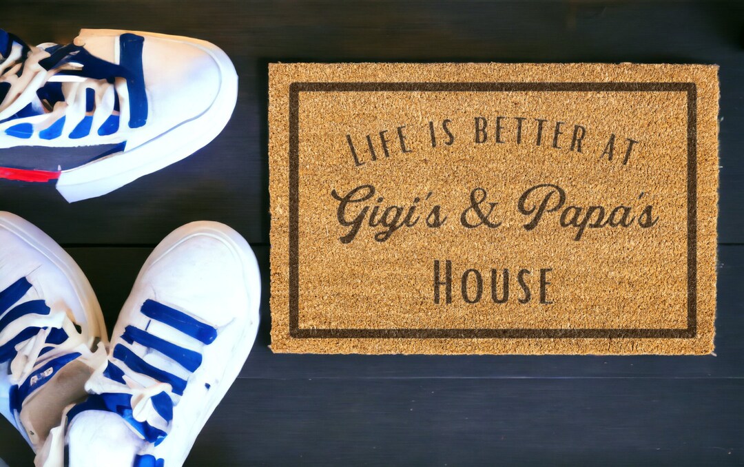 Fathes Day Papa Gifts Fo Gandpa,Gandma Gandpa Doomat