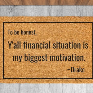 Door mat | rap doormat | funny doormat | office mat | housewarming gift | fathers day | gift for dad | welcome mat |
