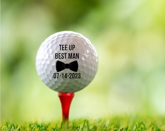 Peronalized groomsman Golf balls | Golfballs for wedding | best man golf gift | Golf ball groomsman | Custom golfballs for wedding |